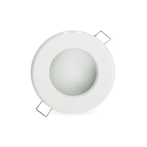 Hermetické halogénové očko pre Soffit White IP44 + GU10 + zásuvka