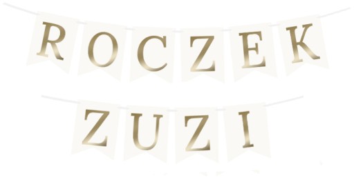 VLAJKA na Banner Garland Zlaté PÍSMENO Š 15x21cm