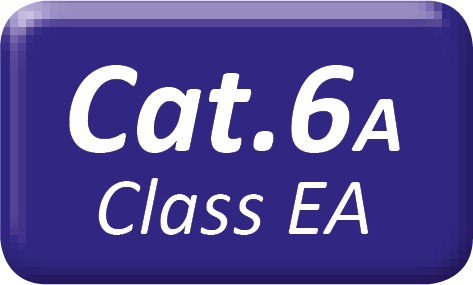 LAN UTP Cat.6A plochý čierny 2m kábel