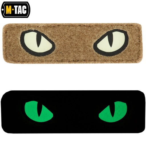 NÁŠPISKA CAT EYES CAT EYES TYP 2 LASEROM REZANÝ VELCRO SVIETEĽNÝ M-TAC COYOTE