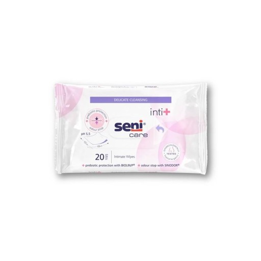 Seni Care Inti+ vlhčené obrúsky na intímnu hygienu