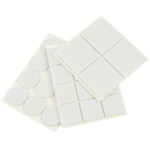 Sada filcových PADS, biela, kruh, štvorce G29815