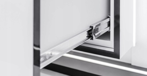 Guľový posuv do zásuviek GTV L 550 H45 GX2 Plný výsuv 30kg