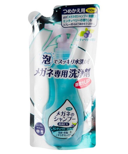 SOFT99 ČUČOROVO-MÄTOVÝ ŠAMPÓN DO OKULIAROV NÁPLŇ 160ML