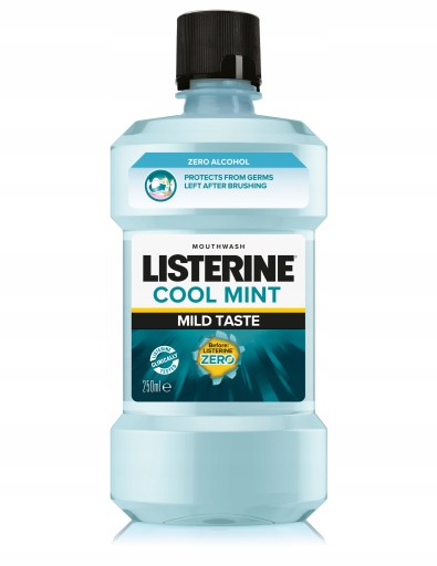Johnson Listerine ústna voda 500 ml Cool Mint Zero