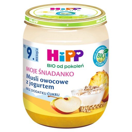 HiPP Ovocné müsli s bio jogurtom, 160g