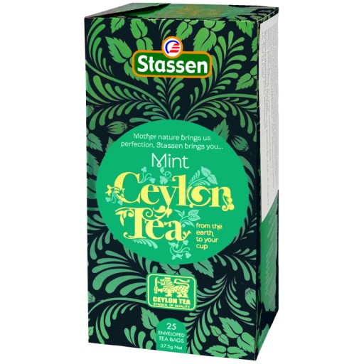 STASSEN Mint Black Tea - Cejlónsky čierny čaj MINT - 25 VRECOV
