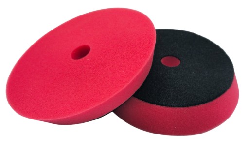 Leštiaci špongia DA pad fi 150 mm Zapínanie na suchý zips 125 mm červený mäkký GETAR