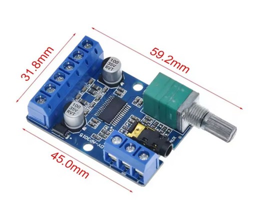 STEREO ZOSILŇOVAČ 2x30W 8-24V TPA3110D2 DY-AP3015