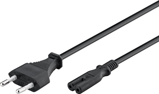 Napájací kábel osmička C7 2-pin Goobay čierny 5m