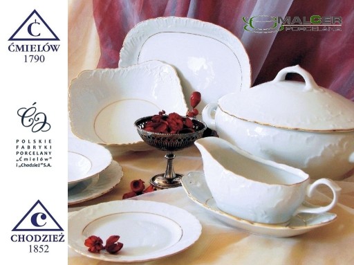 3604 Podšálka 13 cm ROKOKO PFP ĆMIELÓW PORCELÁN