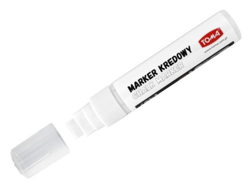 Hrubý jumbo kriedový popisovač WHITE TO-290 TOMA