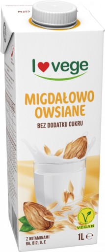 Sante Lovege Mandľovo-ovsený nápoj bez cukru 1 l