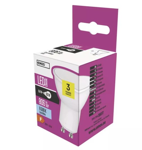 LED ŽIAROVKA MR16 GU10 8,4W (60W) 6500K STUDENÁ BIELA