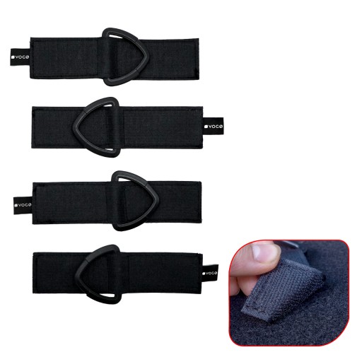 ÚCHYTKY NA VELCRO 4 ks UPEVŇOVACIE UCHY, SIEŤKA DO KUPU
