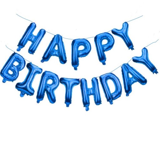 Elegantné narodeninové balóniky s nápisom HAPPY BIRTHDAY
