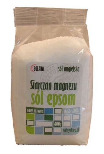 Epsomská soľ, síran horečnatý, horká soľ, 600g