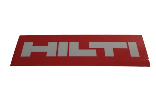 NÁLEPKA HILTI NÁLEPKA 10,5 x 3 cm