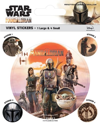 Star Wars The Mandalorian sada 5 nálepiek