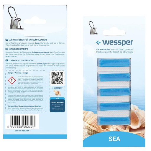 SEA WORWO NÁMORSKÝ VYSÁVAČ VÔŇA 5 KS WZ09AB