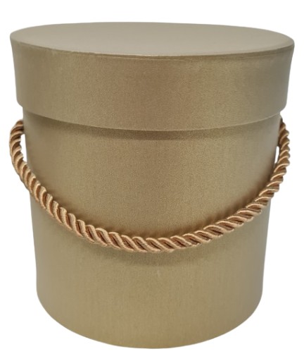 Kvetinový box, box na kvety, priemer 12 cm, béžovo zlatá
