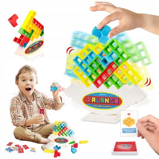 Tetris Blocks Balancing Puzzle Rodinná hra