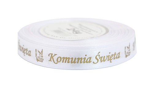 Sväté prijímanie saténová stuha 50mm/9mb, 2 farby