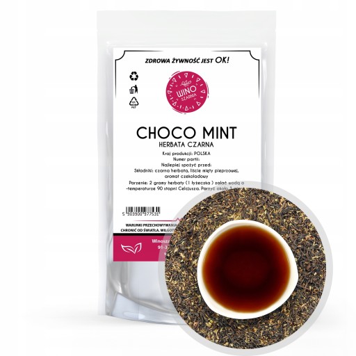 Čierny čaj Choco Mint - 50g Čokoláda s mätou