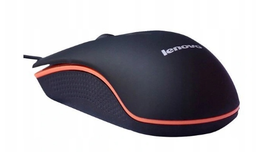 Káblová myš LENOVO USB s rozlíšením 1000 DPI, čierna