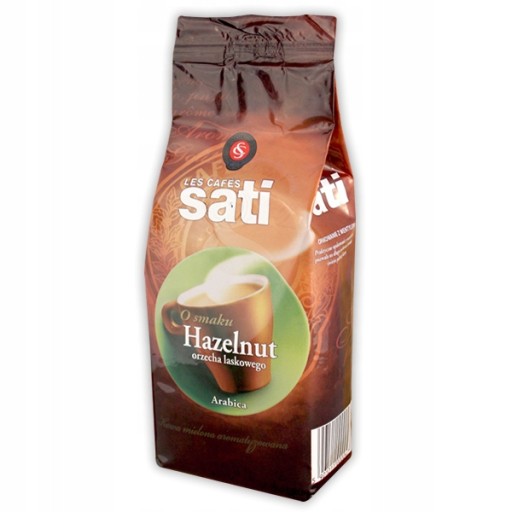 CAFE SATI LIESKOVÝ ORIEŠOK - KÁVA S ORIEŠKOVOU PRÍCHUŤOU, MLETÁ 100% ARABICA 250G