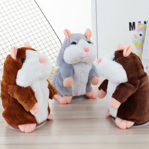 INTERAKTÍVNY HOVORICI HAMSTER TALKER GREY MOckingbird