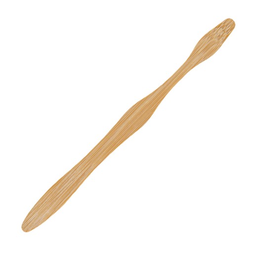 Béžová bambusová zubná kefka