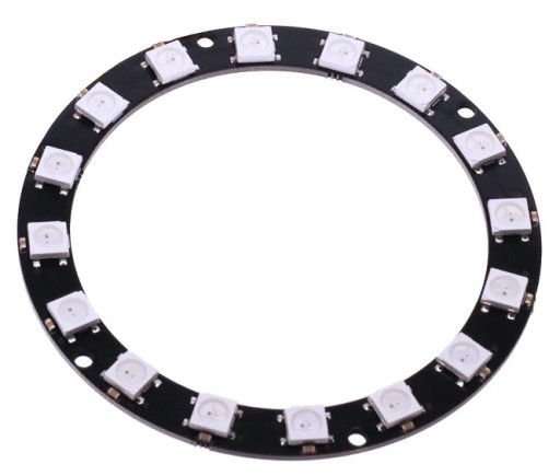 922 RGB prsteň 16xLED WS2812B 5050 prsteň Arduino