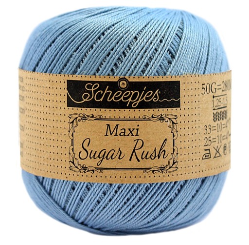 Šnúrka Scheepjes Maxi Sugar Rush - 510 modrá