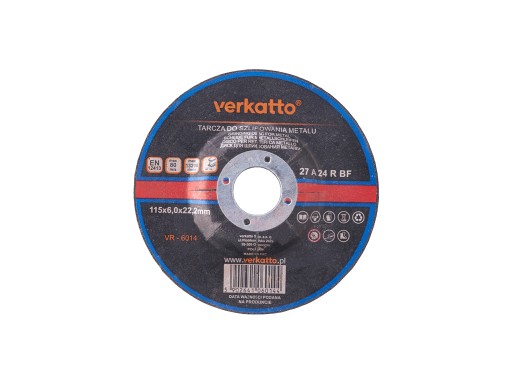Kovový brúsny kotúč 125X6,0X22,23mm Kotúč pre brúsku Verkatto