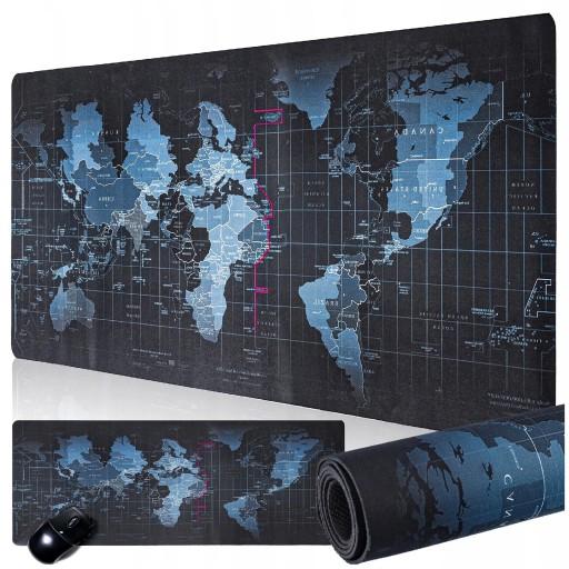 MOUSE PAD XXL herná myš mapa sveta na stôl 80x30 cm