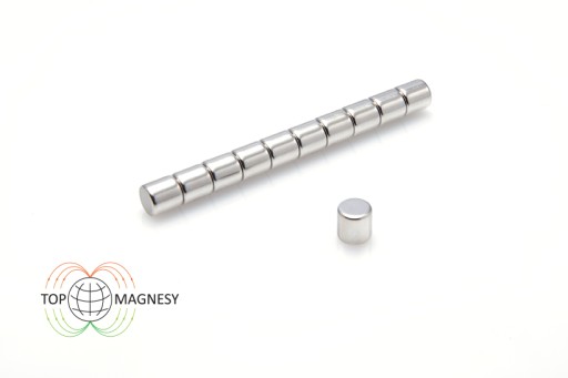 Neodymový valcový magnet MW 6x6 mm N38 10 ks.