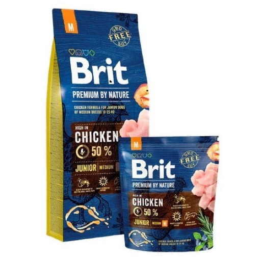 Brit Premium By Nature Junior Medium Kurča 1kg