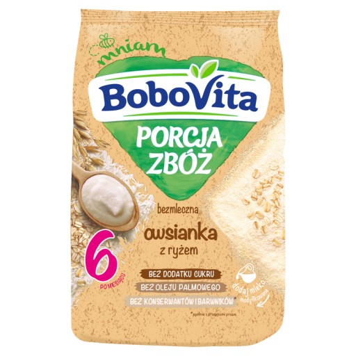 Bobovita PZ kaša bez ml, ovsené vločky s ryžou 170 g