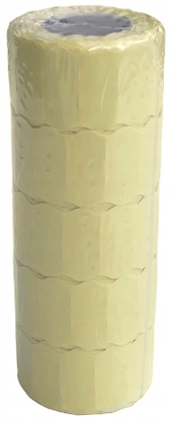 CENOVKA etikety WAVE 26x12 3500ks BIELA