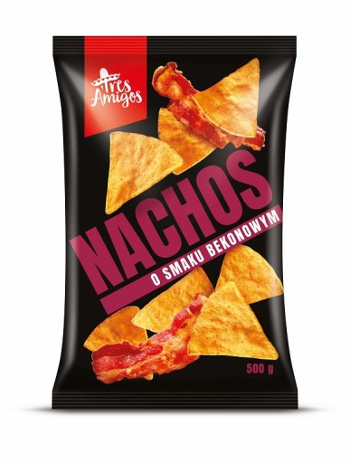 Fanex NACHOS S SLANINOU 500 G TRES AMIGOS chrumkavé SLANINOVÉ nachos