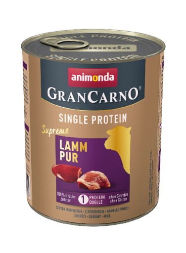 ANIMONDA GranCarno Proteínová jahňacia konzerva, 800g