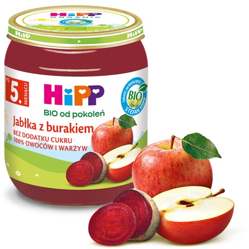 HiPP BIO Jablká s cviklou po 5. mesiaci 125g