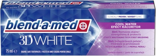 Blend-a-Med 3D biela zubná pasta studená voda 75 ml