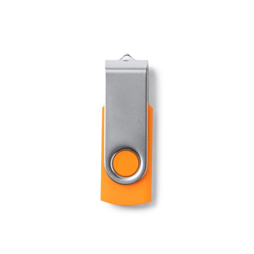 Pendrive 32GB USB 2.0 oranžová kovová spona