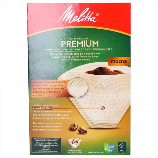 Melitta Premium papierové filtre na kávu 1x4 80 ks