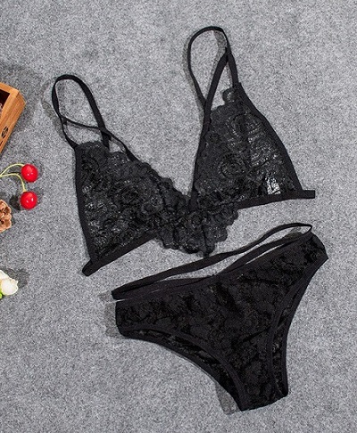 Zmyselný SET čipkovanej bielizne S/M (K141)