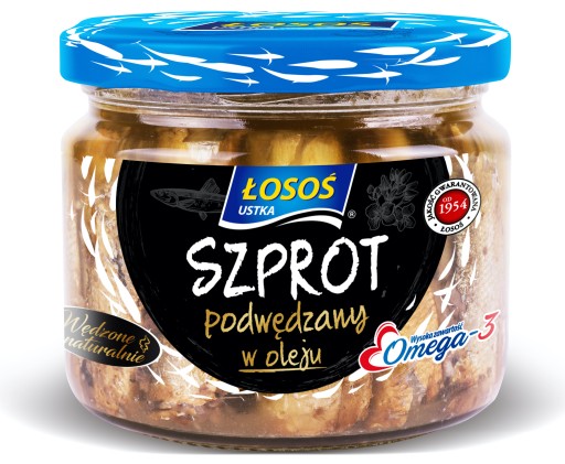 ŠPROTY ÚDENÉ V OLEJI 250g USTKA LOSOS