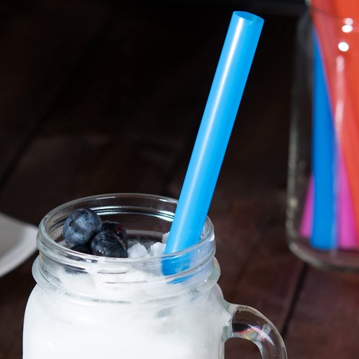 Hrubé plastové TRUBKY na bubble tea, SLAMKY, 20 ks