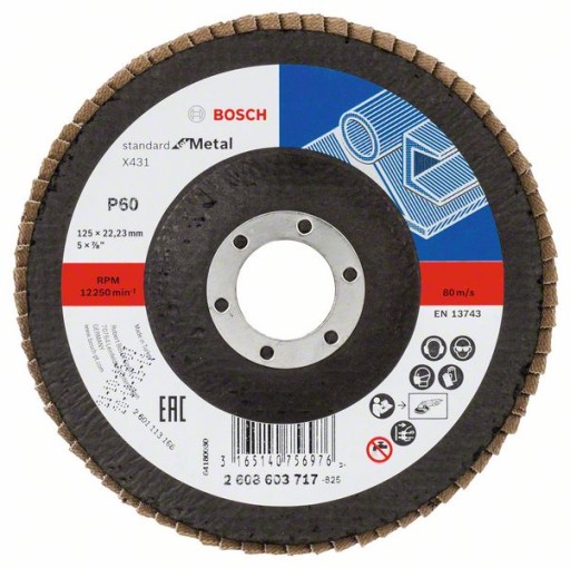 BOSCH brúsny kotúč 125x22,2 gr 60 kov drevo